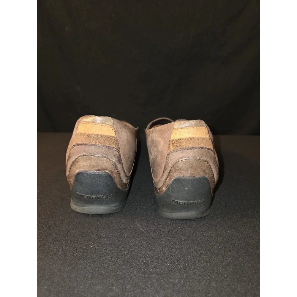 Merrell Eden MJ Mary Jane Multi Brown Ortholite Low Wedge‎ Shoes Women's Size 9